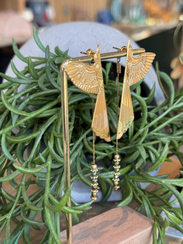 Boucles d'oreilles JULIETTE vert