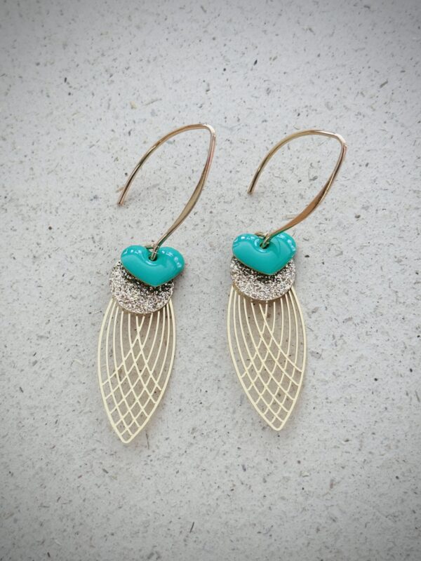 Boucles d'oreilles LOUISA vert – Image 2
