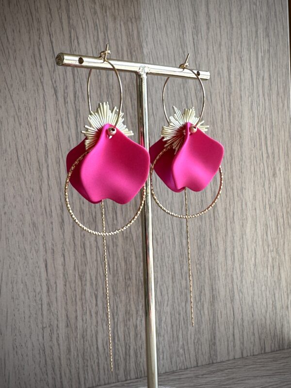 Boucles d'oreilles MADELINE rose