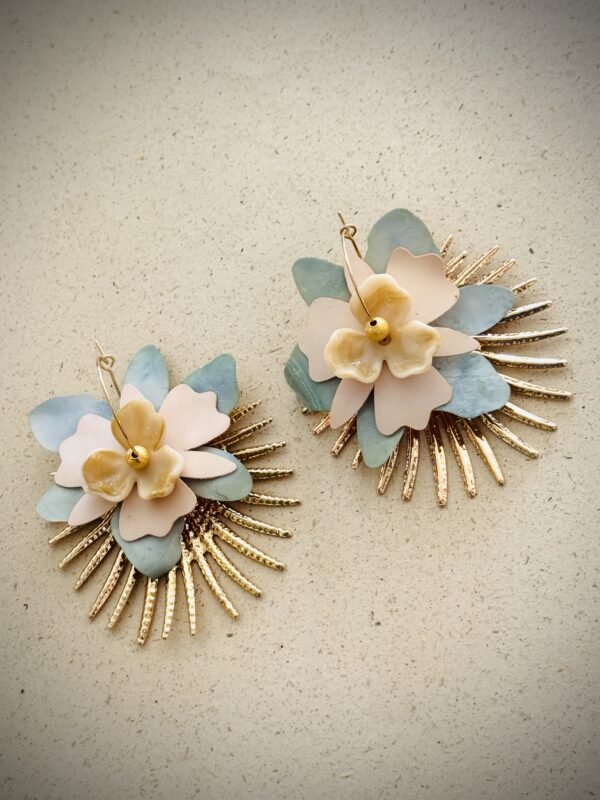 Boucles d'oreilles PAOLA turquoise – Image 2