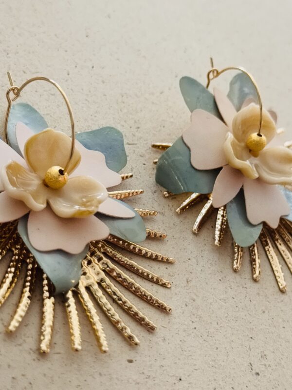 Boucles d'oreilles PAOLA turquoise – Image 5