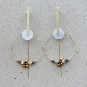 Boucles d'oreilles LORENN blanc