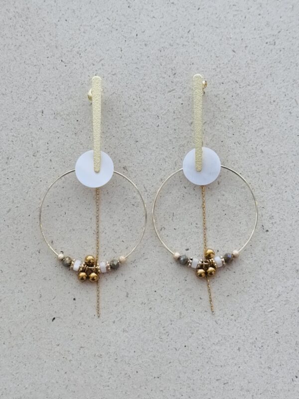 Boucles d'oreilles LORENN blanc