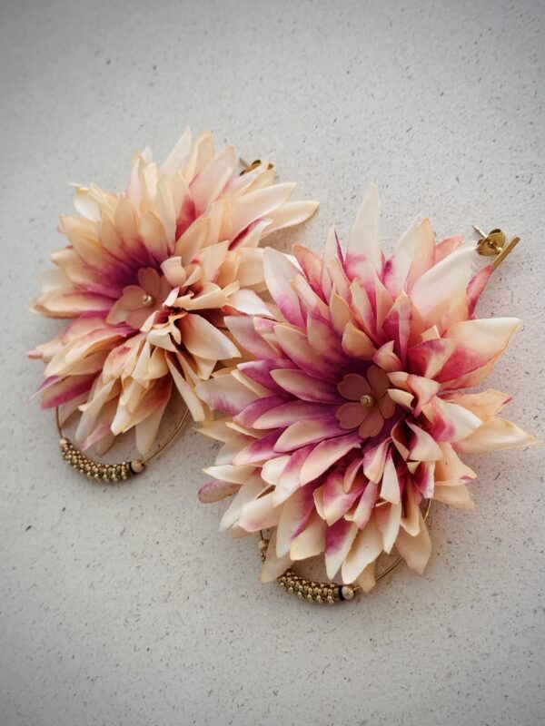 Boucles d'oreilles HYLDA saumon, violet – Image 3