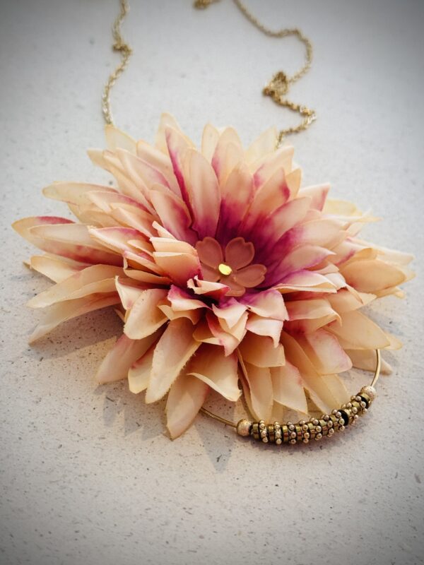 Collier long HYLDA saumon, violet – Image 2
