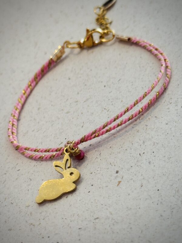 Bracelet RABBIT rose – Image 2