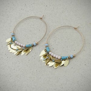 Boucles d'oreilles MOANA bleu