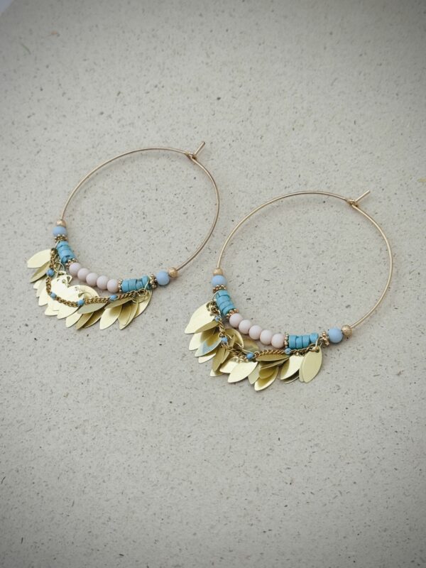 Boucles d'oreilles MOANA bleu