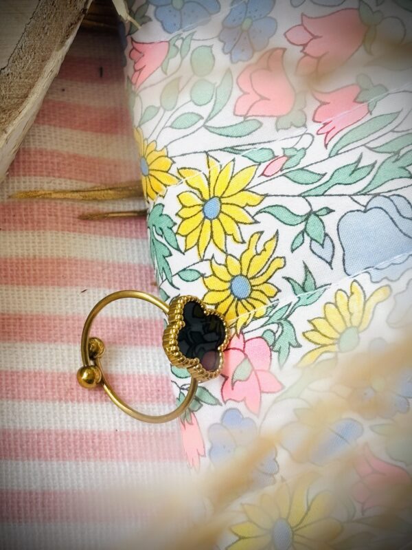 Bague ALTRUISTE noir – Image 2