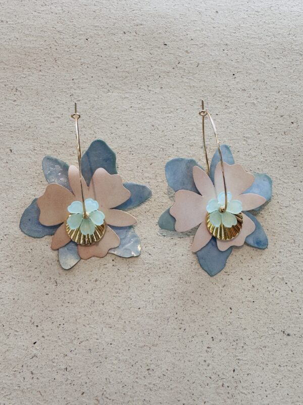 Boucles d'oreilles ARIELLE turquoise – Image 2