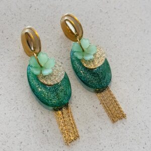 Boucles d'oreilles NAMY vert