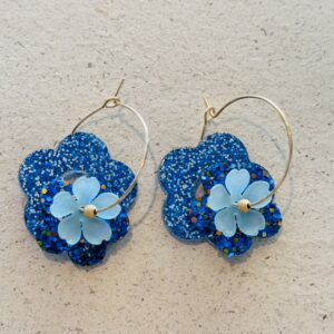 Boucles d'oreilles LAURETTE bleu
