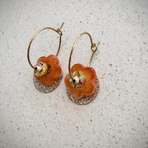 Boucles d'oreilles LUCINDA orange