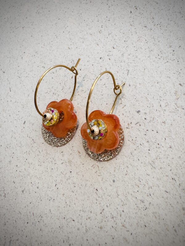 Boucles d'oreilles LUCINDA orange