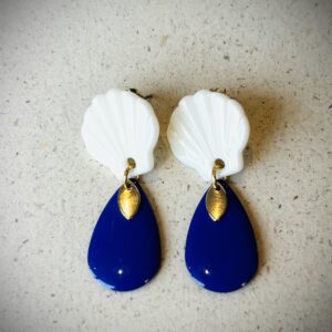 Boucles d'oreilles ALMA bleu