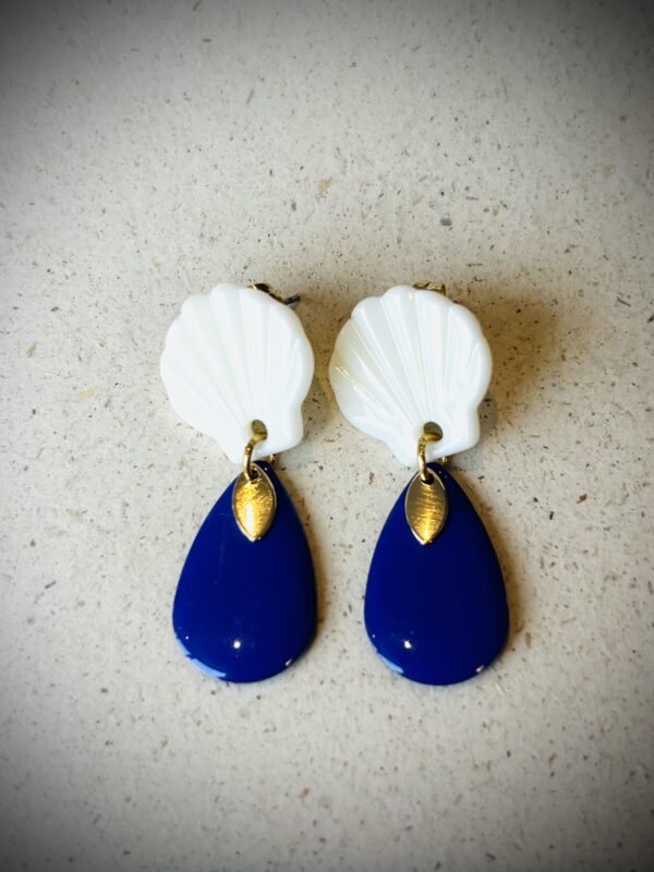 Boucles d'oreilles ALMA bleu