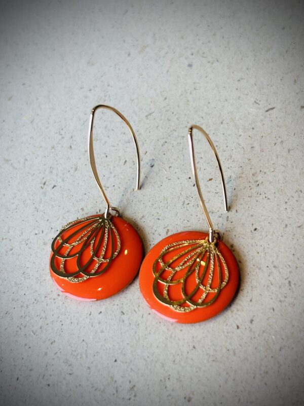 Boucles d'oreilles NANA orange