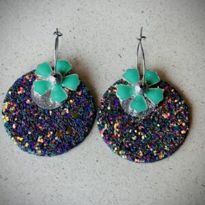 Boucles d'oreilles ANALINE vert