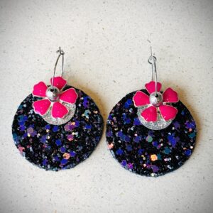 Boucles d'oreilles ANALINE rose