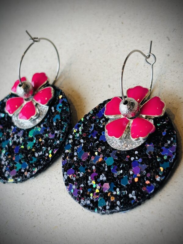 Boucles d'oreilles ANALINE rose – Image 2