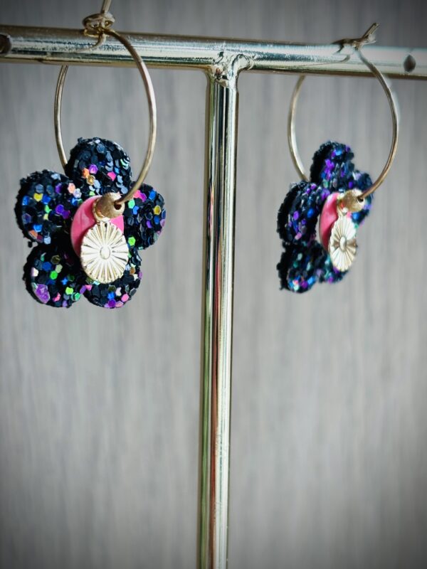 Boucles d'oreilles COQUETTE rose – Image 2