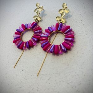 Boucles d'oreilles MIÜ fuchsia