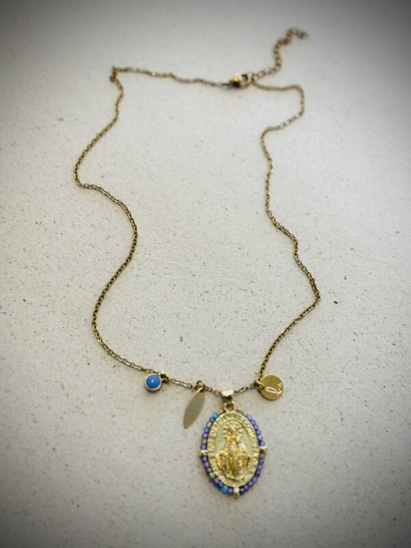 Collier DORINE mauve – Image 2