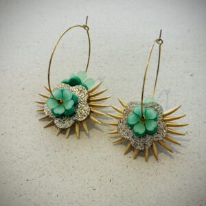 Boucles d'oreilles INAYA vert