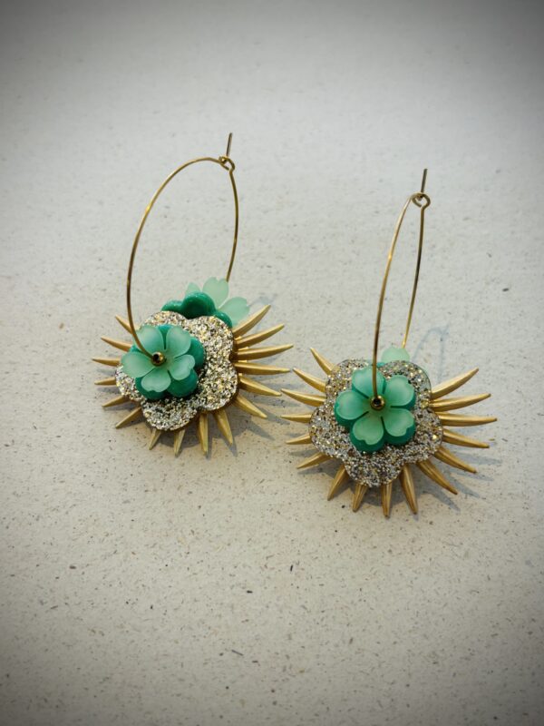 Boucles d'oreilles INAYA vert