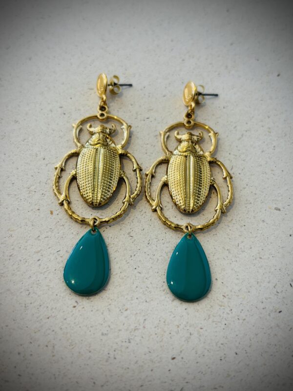 Boucles d'oreilles CLEOPHEE vert