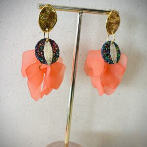 Boucles d'oreilles LUNELLE orange