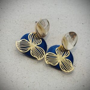 Boucles d'Oreilles MINETTE bleu
