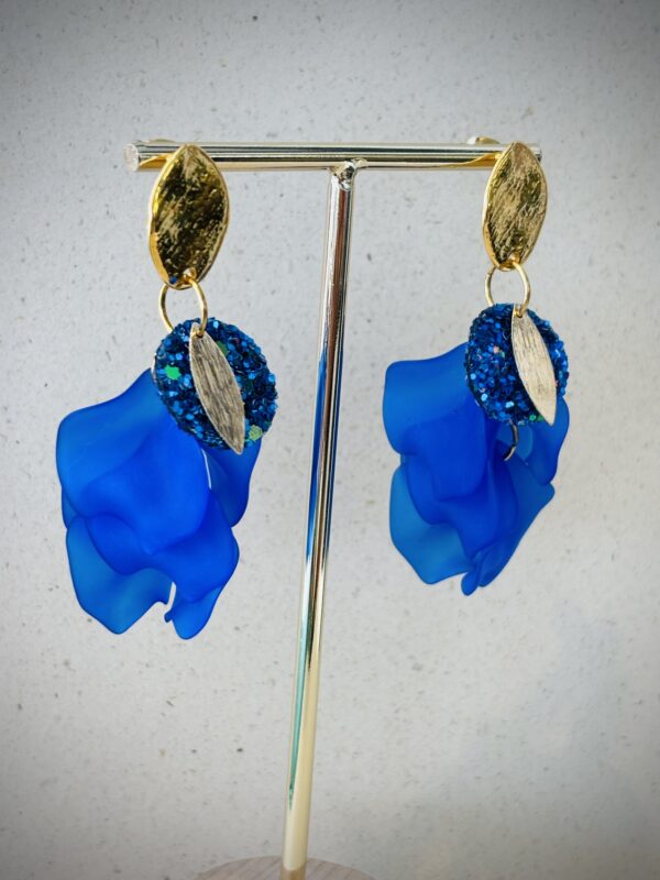 Boucles d'oreilles LUNELLE BLEU