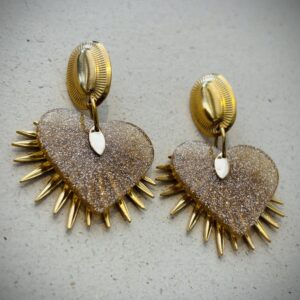 Boucles d'oreilles GABIE beige