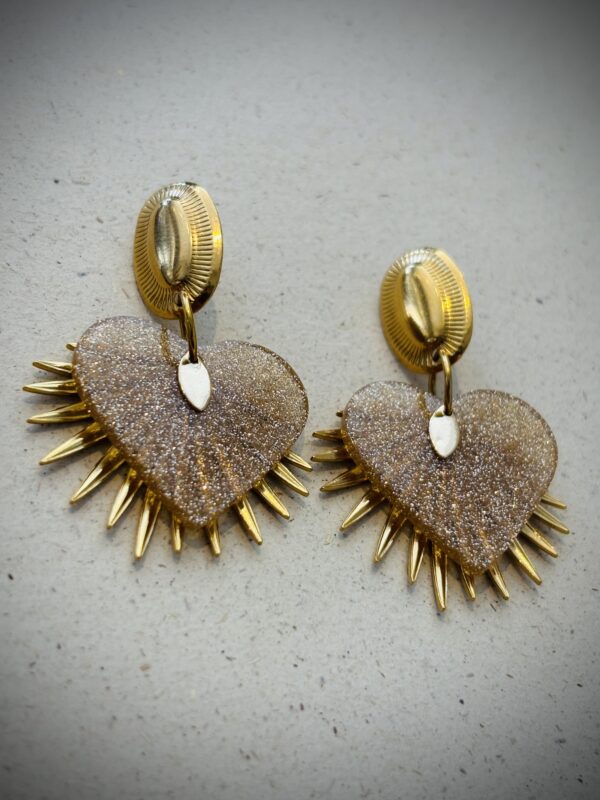 Boucles d'oreilles GABIE beige