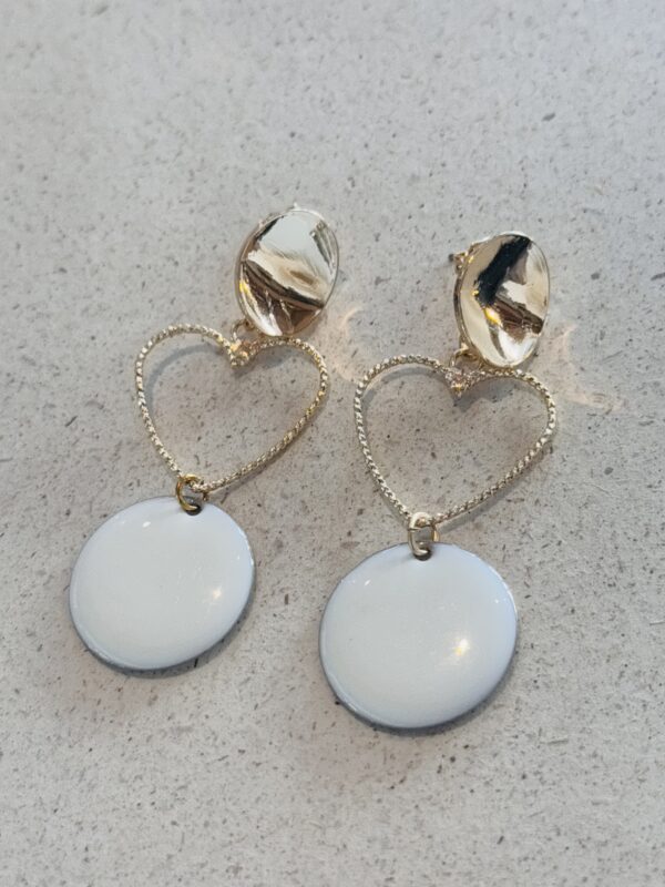 Boucles d'oreilles DOLORES blanc