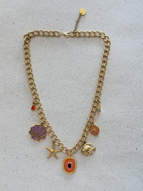 Collier TESS orange, violet