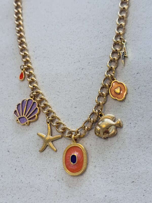 Collier TESS orange, violet – Image 2