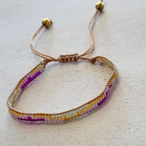 Bracelet PENELOPPE rose multicolore