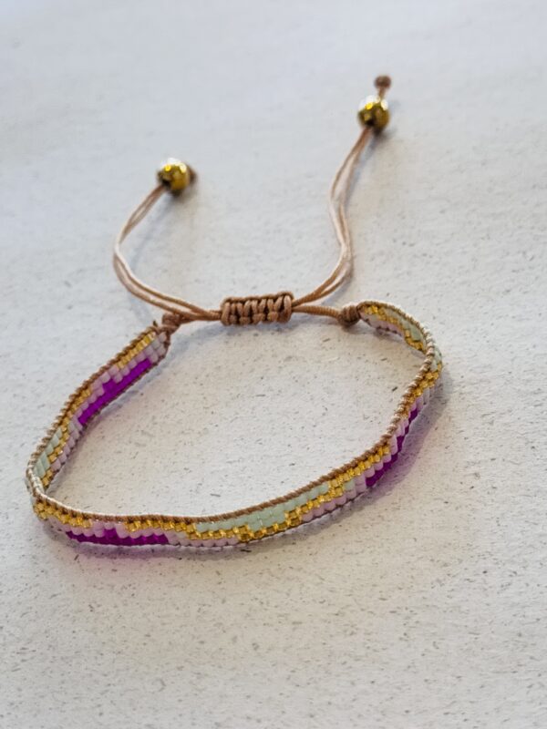 Bracelet PENELOPPE rose multicolore