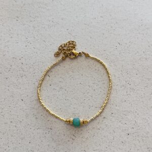 Bracelet FRANCINE vert d'eau