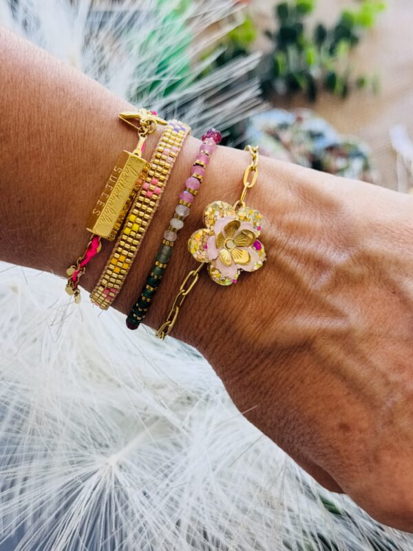 Bracelet SOLINE jaune, rose – Image 3