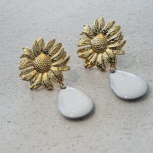 Boucles d'oreilles COLETTE blanc