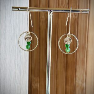 Boucles d'oreilles AMANDA vert