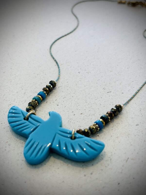 Collier AIGLE turquoise – Image 2