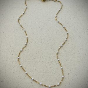Collier BRIGÏTTE blanc