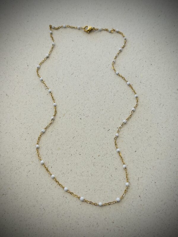 Collier BRIGÏTTE blanc