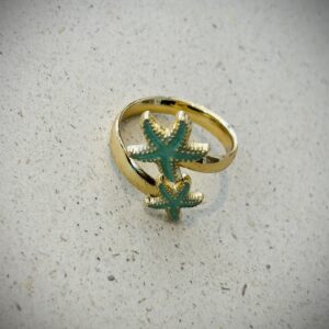 Bague STELLA vert d'eau