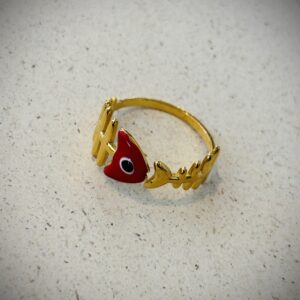Bague FISH rouge
