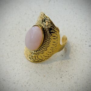 Bague OLË rose pâle